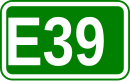 Zeichen der Europastraße 39