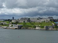 The Royal Citadel as seen from Mount Batten.