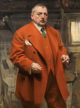 Автопортрет в красном. 1915
