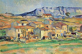 Montagne Sainte-Victoire, von der Umgebung bei Gardanne aus gesehen, 1886–1890, National Gallery of Art, Washington