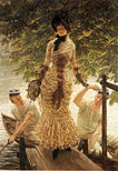 On the Thames - James Tissot, c. 1874