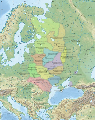 Principados de Kiev, 1054-1132. En ruso, un poco más "limpio" que el inglés.