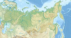 Ахштирська печера. Карта розташування: Росія