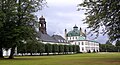 Палац Фреденсборг і каплиця, кваєвид з парку