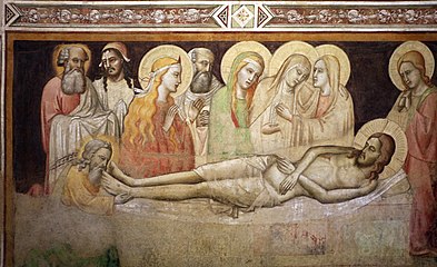 Pietæ e santi, afrésco (Baxìlica de Santa Maria Novella - Firense)