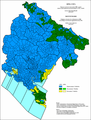 Religious structure of Montenegro by settlements 1880