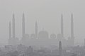 Al-Saleh Mosque during fog in January, 2009