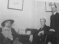 Rosika Schwimmer, Henry Ford and Louis P. Lochner, 1915