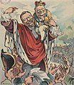 Image 9U.S. President Theodore Roosevelt introduces Taft as his crown prince: Puck magazine cover, 1906. (from Political cartoon)