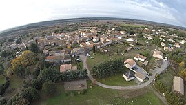 An aerial view of Villardonnel