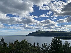 Vue sur le Fleuve St-Laurent (2020).