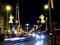 Blackpool ışıklandırlması ve ışıklandırılmış Blackpool Kulesi