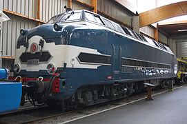 Locomotive diesel CC 65001 à la cité du train.