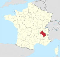Li position de Département Isère in Francia