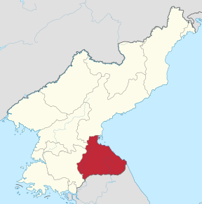 Kart over Kangwon