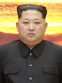 身着闭襟洋服（닫긴깃양복）的朝鲜劳动党总书记金正恩