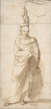 Man in a Toga, 1640s, pen & wash, 21 x 10 cm., Metropolitan Museum