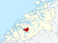 Kart over Stordal Tidligere norsk kommune