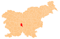 Location of the Municipality of Ig in Slovenia