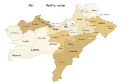 奧蘭省行政區劃圖