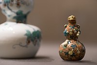 Snuff bottle, painted porcelain, Qianlong period