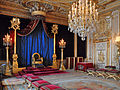 The throne room at the Palace of Fontainebleau