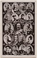 Image 8Postcard from 1908 showing nineteen of the world's reigning monarchs: (left to right)King Rama V/Chulalongkorn of Siam (modern Thailand), King George I of Greece, King Peter I of Serbia, King Carol I of Romania, Emperor and King Franz Joseph of Austria-Hungary, Tzar (King) Ferdinand I of Bulgaria, Padishah (Emperor) Abdul Hamid II of the Ottoman Empire, King Victor Emmanuel III of Italy, Emperor Nicholas II of the Russia, King Edward VII of the United Kingdom, Emperor Wilhelm II of Germany, King Gustav V of Sweden, King Haakon VII of Norway, King Frederik VIII of Denmark, Queen Wilhelmina of the Netherlands, Guangxu Emperor of China, Meiji Emperor of Japan, King Manuel II of Portugal and King Alfonso XIII of Spain. (from Monarch)