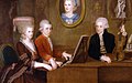 Image 33The Mozart family c. 1780. The portrait on the wall is of Mozart's mother. (from Classical period (music))