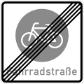 Zeichen 244a Ende der Fahrradstraße[36]
