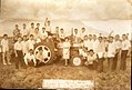 The officials and delegates to the 'Workshop on Farm Mechanics' with IH representatives after the tractor-plowing demonstration held on March 4, 1964