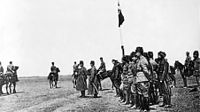 Mustafa Kemal and İsmet inspecting a military exercise of the Turkish First Army at Ilgin on 1 April 1922.