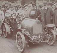 Philippe Barriaux vainqueur de la catégorie voiturettes sur Vulpes au TdF automobile 1906.