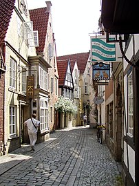 De oude stadswijk Schnoor