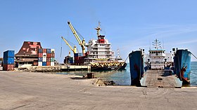 (L–R) Selatan Damai and Laju Laju berthed at the port in 2018