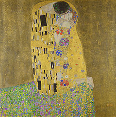Öpücük (Der Kuß), Gustav Klimt, 1907/8