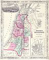 1864 жылғы Палестина картасы