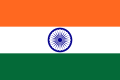 Bandera de India con el Dharmachakra.[4]​