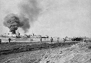 Amerikanske troppers landgang ved Anzio i slutningen af januar 1944
