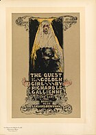 Poster for The Quest of the Golden Girl, published in Les Maîtres de l'Affiche