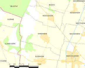 Poziția localității Ohnenheim