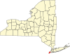 Округ Ричмонд на карте штата.