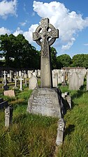 Memorial to William Clark Cowie, in Charlton cemetery