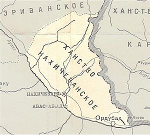 Ханство на карте военных действий в Закавказском крае с 1809 по 1817 год с границами по Гюлистанскому мирному договору. Тифлис, 1902 год