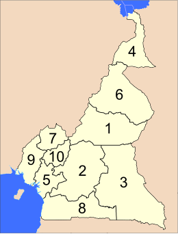 Административное деление Камеруна на регионы