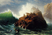Альберт Бирштадт. «Морская скала», 1872
