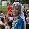 Hazara girl in a traditional clothing