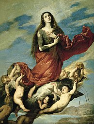 Assumption of Mary Magdalen, 1636, 256 x 193 cm., Real Academia de Bellas Artes de San Fernando