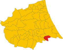 Localisation de Castilenti