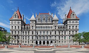 The New York State Capitol with Ludowici tiles on corner towers