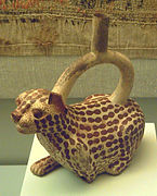 Jaguar. Ceràmica pictòric-escultòrica zoomorfa.